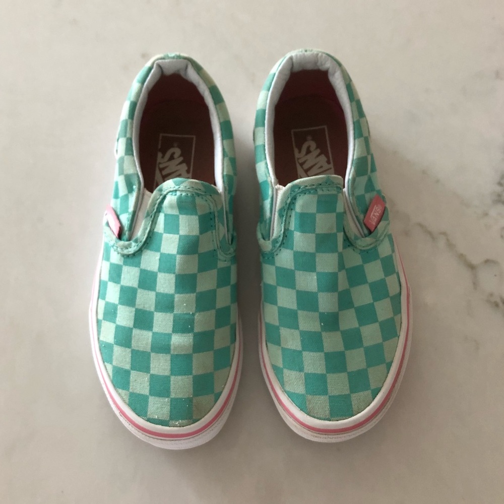 Girl’s Checkerboard Slip-On Vans